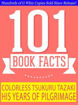 cover image of Colorless Tsukuru Tazaki and His Years of Pilgrimage--101 Amazing Facts You Didn't Know